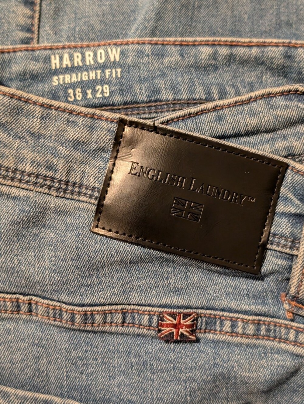 Men’s Straight Fit Denim Jeans Light Blue English Laundry
